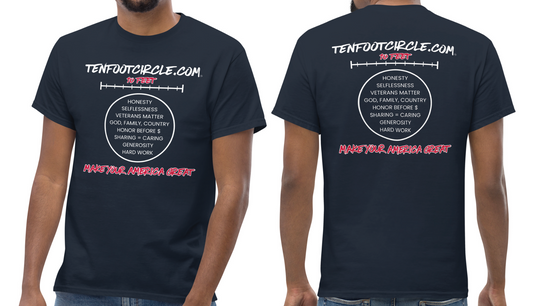 Ten Foot Circle Mission Tee (Premium 50/50 Blend)